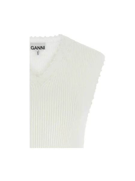 Sweter Ganni biały