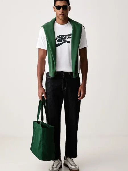Lacoste tricou pentru bărbați din alb