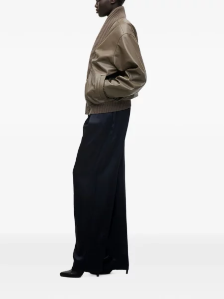 Geanta de piele Victoria Beckham maro