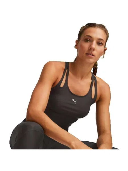 Decupat top Puma alergare negru