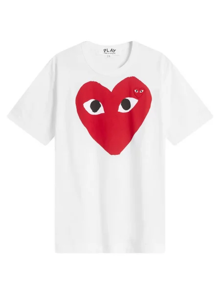 Koszulka Comme Des Garcons Play biała