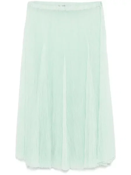 Fustă midi Fabiana Filippi din tul până la genunchi verde