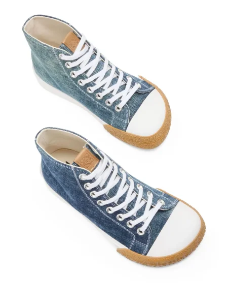 Sneakerși Loewe cu șireturi din dantelă albastru