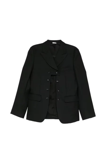 Sacou Comme Des Garcons Homme Plus cu buzunare la piept negru
