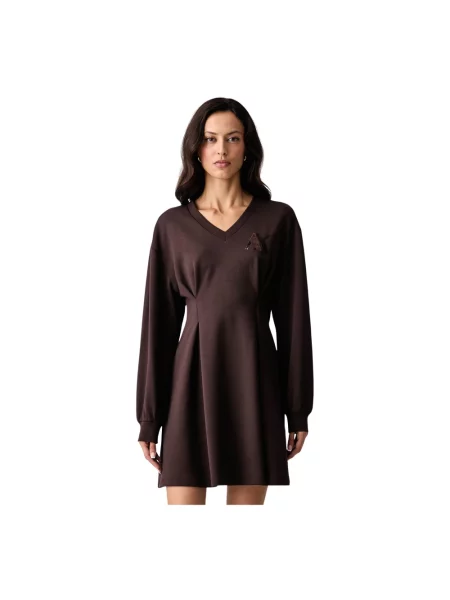 Sukienka Armani Exchange brązowa
