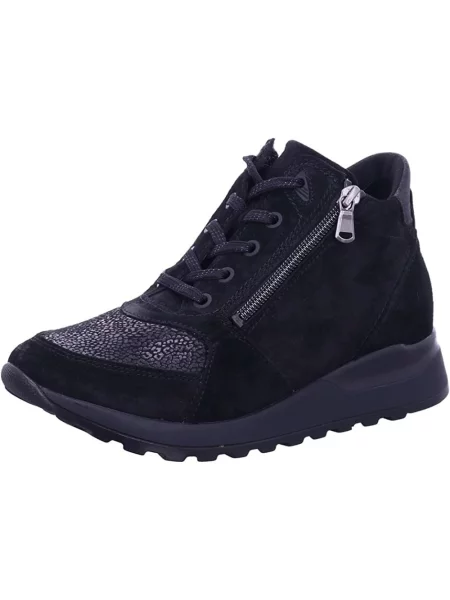 Sneakersy Waldläufer zamszowe czarne