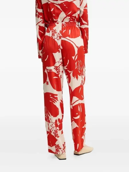 Pantaloni Marc O'polo cu model floral cu imagine roșu