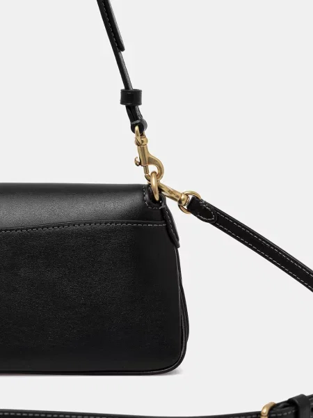 Кожаная сумка Coach черная