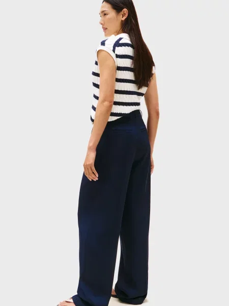 Брюки Tommy Hilfiger из твилла синие