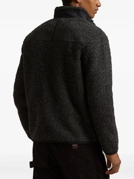 Велурени маратонки Polo Ralph Lauren на цветя с принт черно