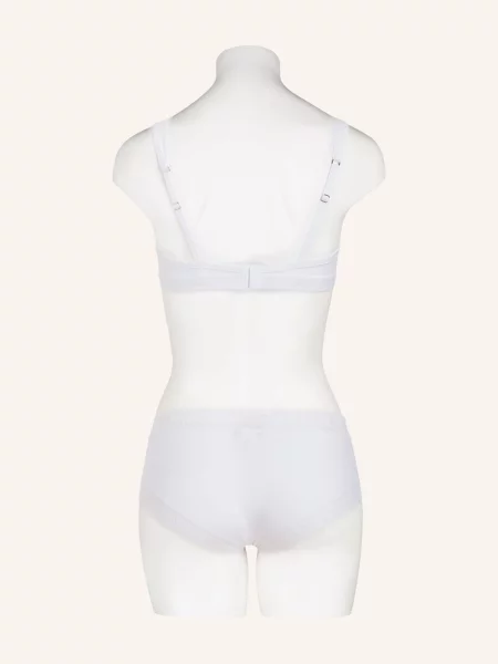 Hanro Trojúhelníková Podprsenka Cotton Lace bílá
