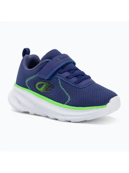 Încălțăminte pentru copii Champion HRO J B PS Low Cut basic white/flash green/new navy alb
