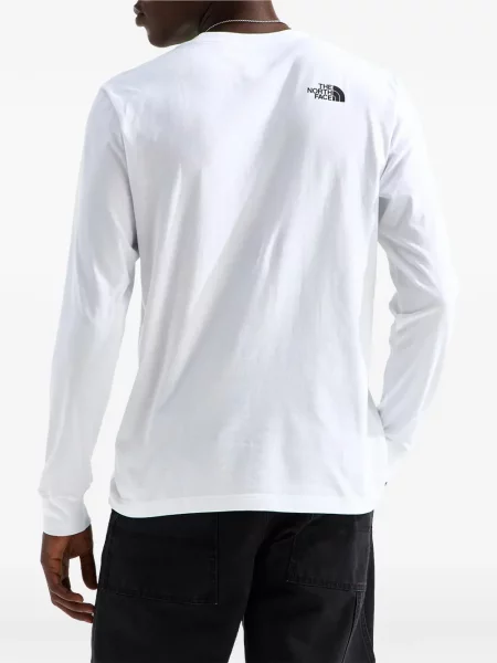 Lung tricou The North Face alb