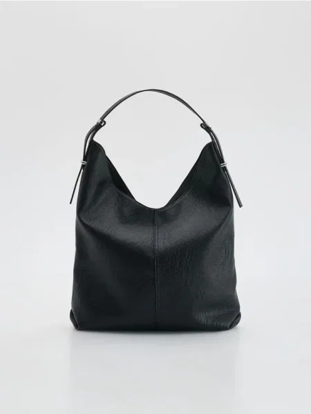 Сумка хобо Reserved черная