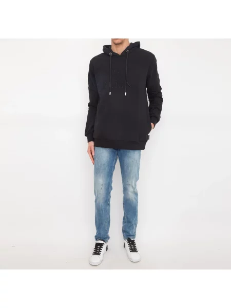 Bluza z kapturem Philipp Plein z kapturem czarna