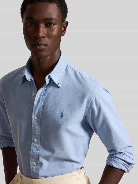 Koszula casualowa o kroju regular fit z czystej bawełny Polo Ralph Lauren niebieska