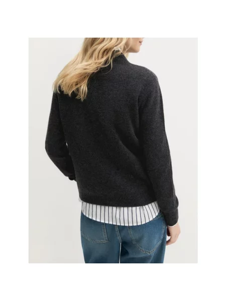 Sweter Marella wełniany szary
