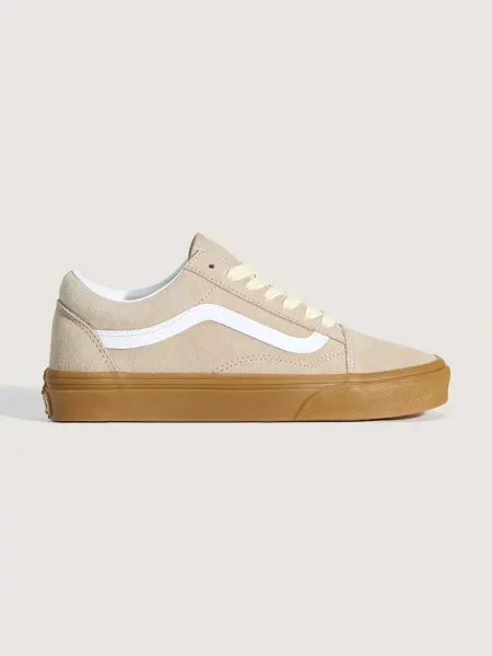 Vans Old Skool teniși piele întoarsă bej