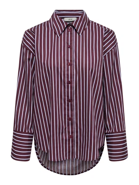 JDY Bluza JDYSERENA modra / vinsko rdeča bela