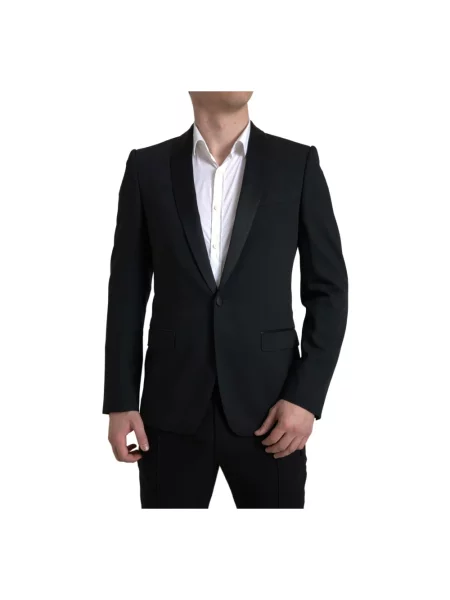 Garnitur Dolce And Gabbana wełniany czarny