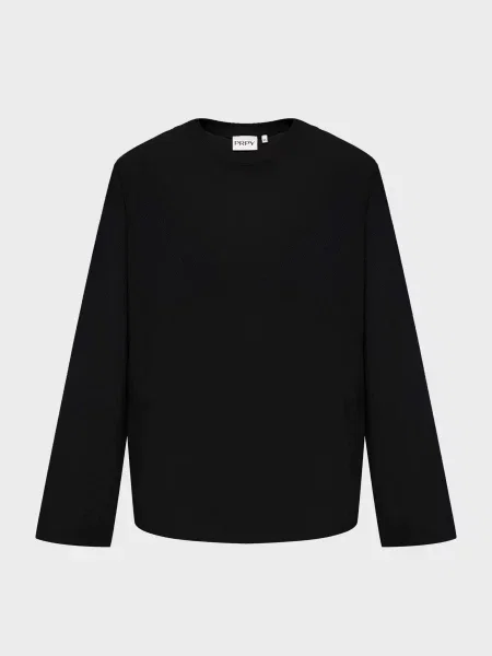 Лонгслів PRPY віскоза/нейлон чорний