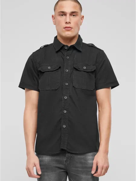 Ретро риза Brandit черно