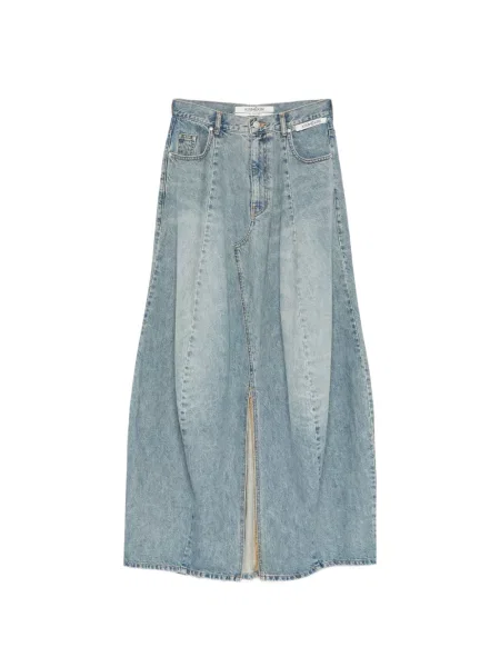 Fustă din denim Kimhēkim albastru