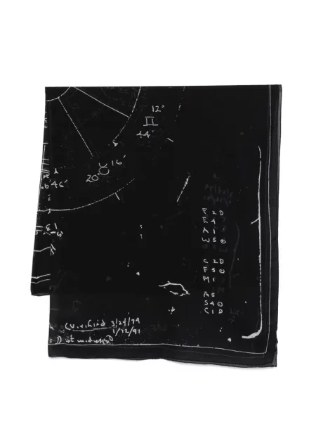 Шал Rick Owens черно