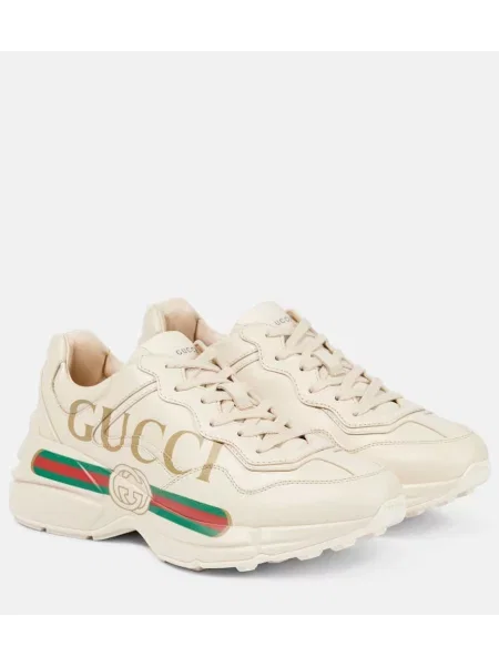 Kožené tenisky Gucci Rhyton bílé