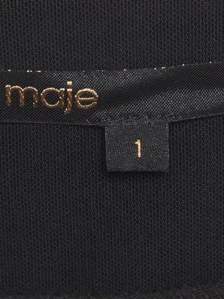 Decupat top Maje cu strasuri negru
