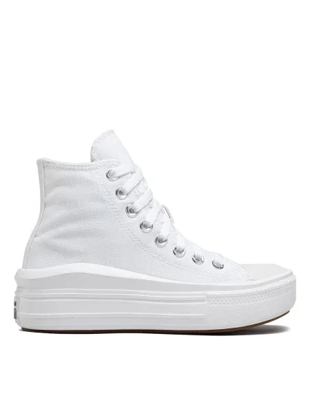 Sneakerși Converse Chuck Taylor All Star cu platformă alb