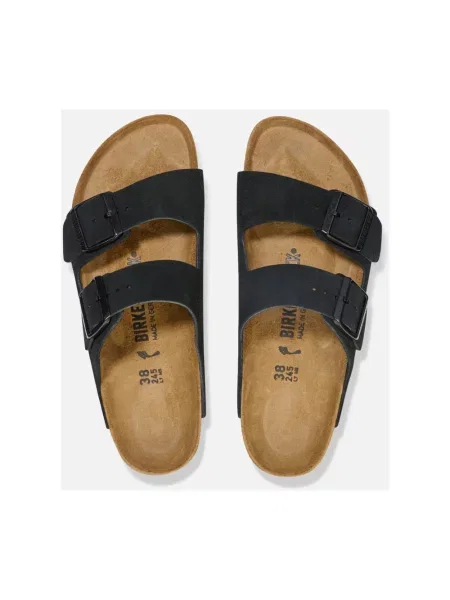 Klapki Birkenstock skórzane czarne