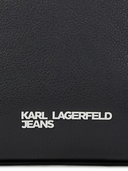 Geantă Karl Lagerfeld Jeans cu imagine negru