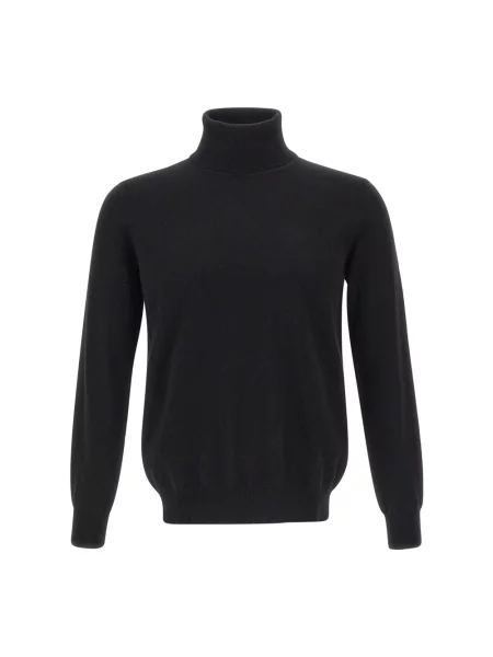 Sweter Kangra wełniany czarny