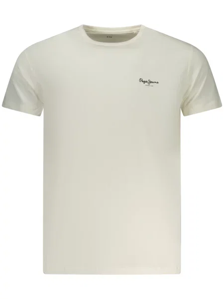 Tricou Pepe Jeans scurt alb
