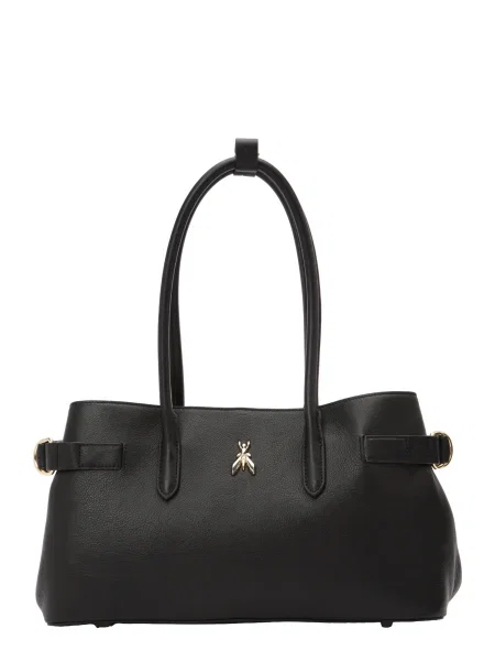 PATRIZIA PEPE Torba za čez ramo črna