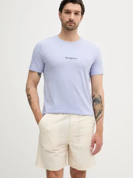 Тениска Lindbergh с принт синьо