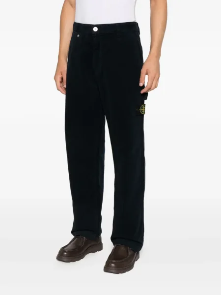 Pantaloni Stone Island cu strasuri negru