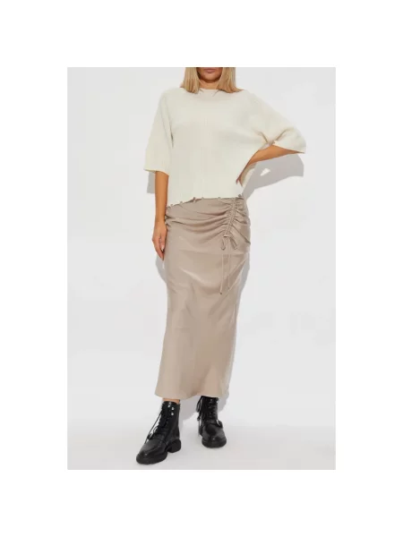 Sweter Allsaints wełniany beżowy