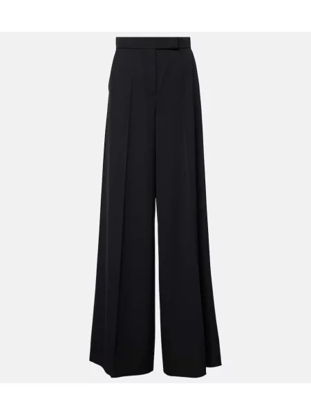 Pantaloni Max Mara de lână negru