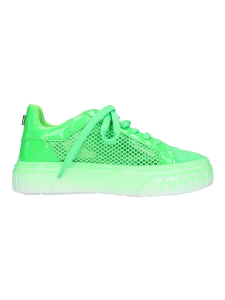 Sneakersy Casadei skórzane zielone
