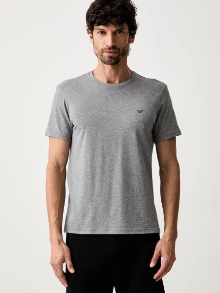 Emporio Armani Underwear tricou loungewear bărbătesc din cu pachet de 2 gri