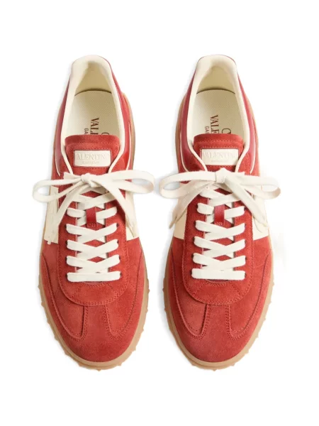 Sneakerși Valentino Garavani din piele roșu
