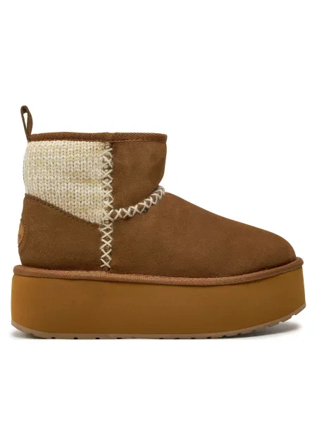 Škornji za sneg EMU Australia Stinger Knit Flatform bež