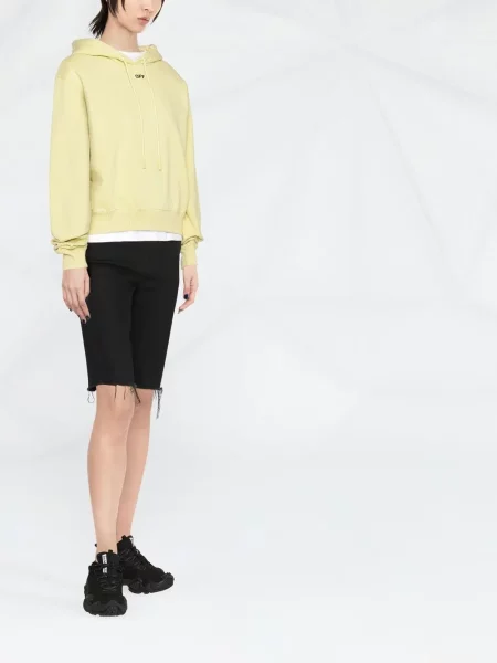Περικομμένο hoodie Off-white λευκό