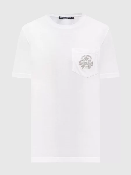 Футболка Dolce&gabbana с вышивкой белая