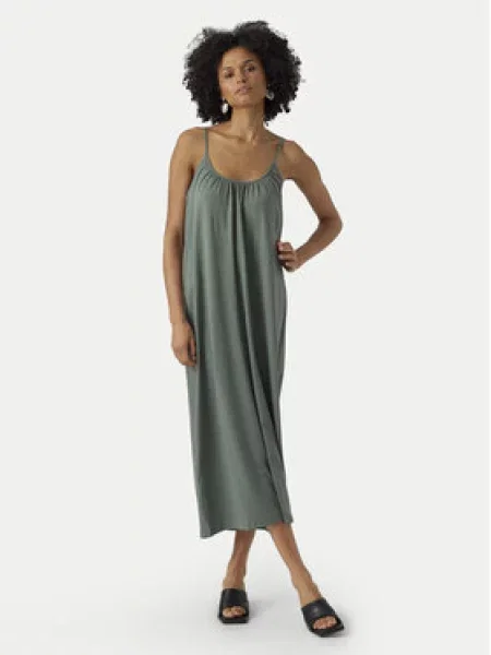 VERO MODA Šaty Luna smaragdová zelené