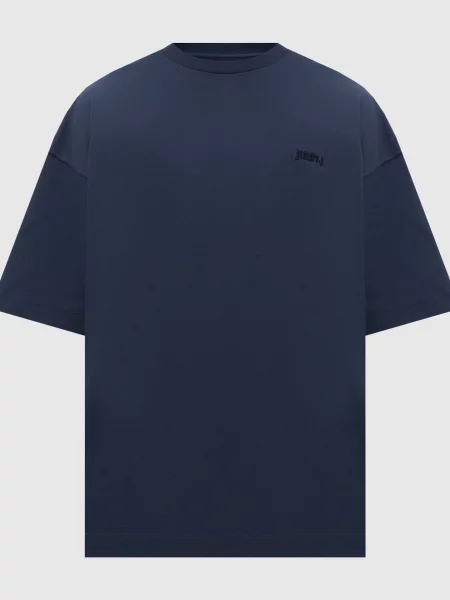 Футболка з вишивкою логотипа Juun.j синя