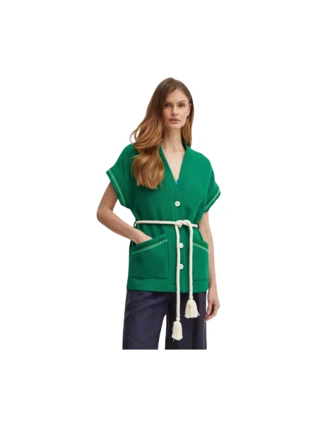Sweter La Petite Française zielony
