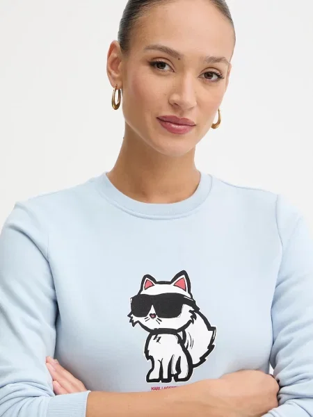 Кофта Karl Lagerfeld з принтом бежевий